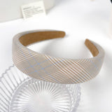 SMALL FRESH PLAID SIMPLE HEADBAND_CWAHA2080