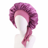 ELASTIC RIBBON SILK BOW NIGHTCAP_CWAH1475