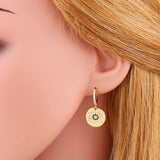 SUNFLOWER PENDANT WITH ZIRCON EARRINGS_CWAJE1016