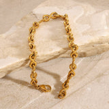 MINIMALIST PLAIN CHAIN BRACELET IN TITANIUM STEEL_CWAJE4874