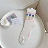 2024 NEW DIAMOND CHECK THIN SOCKS_CWMS0548