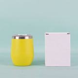 12OZ EGG SHAPE INSULATED WINE TUMBLER CUP_CWMM7905