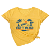SLIM V NECK T SHIRT GULF OF MEXICO EST PRINT_CWTTS1538
