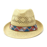 SPRING AND SUMMER HAND KNITTED PANAMA HAT_CWAH1255