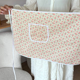 SMALL FRESH HALF LENGTH CANVAS FLORAL APRON_CWMM5843
