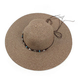 OUTDOOR LEISURE SUN PROTECTION DOME STRAW HAT_CWAH1205