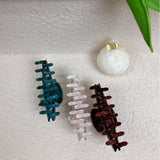 FRENCH QUICKSAND ACRYLIC HAIRPIN RETRO SHARK CLIP_CWAHA4326