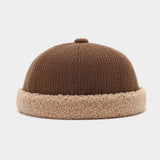 Retro Patchwork Newsboy Cap Thick Winter Hat_Cwah04782