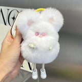CUTE PLUSH BUNNY CAR KEYCHAIN BAG PENDANT_CWMM2534