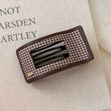 Leopard Houndstooth Hair Clip Chic Side Pin_Cwaha07916