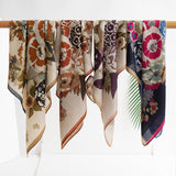 RETRO ART DECO SMALL SQUARE SCARF VERSATILE_CWASC0925