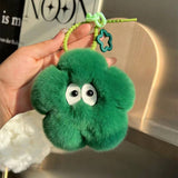 CUTE FLOWER PLUSH BALL BAG CAR KEYCHAIN PENDANT_CWMM2532