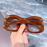 CANDY COLOR DIAMOND LARGE FRAME SUNGLASSES_CWASG0835