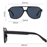 DOUBLE BRIDGE OVERSIZED PC SUNGLASSES UNISEX_CWASG1162