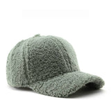 Vintage Fleece Baseball Cap Warm Winter Hat_Cwah04794