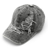 Cwah3216_Personalized Retro Solid Color Washed Baseball Cap