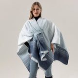 Wear Scarf Knitted Side Strap Shawl Cape_Cwasc2254