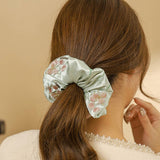 OLEANDER EMBROIDERED HAIR TIE FOR HANFU QIPAO_CWAHA5410