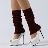 Warm Ballet Leggings High Elastic Stacked Socks_Cwms0748