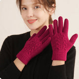 Winter Womens Warm Touch Screen Knitted Gloves_Cwmm2880