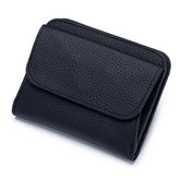 FASHIONABLE SHORT GENUINE MINI LEATHER WALLET_CWAB3775