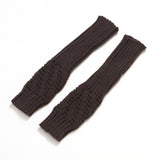 Simple Solid Color Striped Half Finger Gloves_Cwag0090