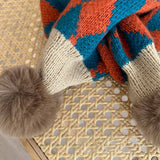 KNIT SCARF COZY WINTER CROSS NECK WARMER FOR KIDS_CWASC2101