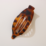 LEAF OVAL HAIR CLIP MINIMALIST CLAW BARRETTE_CWAHA6511