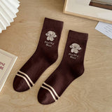 NEW AUTUMN MAILLARD CARTOON CUTE PUPPY SOCKS_CWMS1368