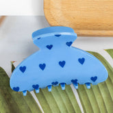 MINI HEART ACRYLIC HAIR CLAW CREATIVE PRINT CLIP_CWAHA0678