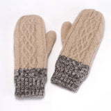 Winter Rabbit Fur Knitted Plush Thick Gloves_Cwag0262