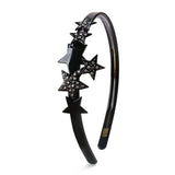 ACETATE FIVE POINTED STAR DIAMOND HEADBAND_CWAHA4357