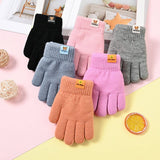 3 6 YEARS OLD CHILDRENS WARM FIVE FINGER GLOVES_CWMM1497