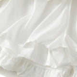 PUFFY PLEATED BUD SKIRT LANTERN SKIRT SHORT SKIRT_CWBMS0321