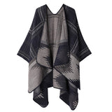 SHAWL FASHION ALL MATCH THICK BLANKET CAPE CLOAK_CWASC2225