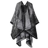 CAPE DARK DOUBLE SIDED WARM OUTER WEAR THICK SHAWL_CWASC2126