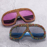FASHIONABLE LARGE FRAME DIAMOND SUNGLASSES_CWASG0862