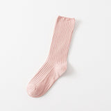 AUTUMN AND WINTER SOLID COLOR MID CALF SOCKS_CWMS0916