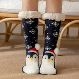 CHRISTMAS BELL FUZZY INDOOR SLIPPER SHOES_CWMS0728
