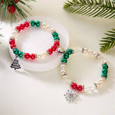 CHRISTMAS SNOWFLAKE PENDANT MAGNETIC BRACELET_CWAJE2387