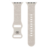 ENGRAVED CHECKERED SILICONE APPLE WATCH9 1 STRAP_CWASC1562