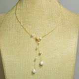 Womens Natural Freshwater Pearl Necklace