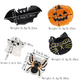 HALLOWEEN MINI HAIR CLAW SET BAT GHOST PUMPKIN_CWAHA2255
