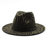 FASHION STRIPED WOOLEN HAT JAZZ HAT FELT HAT_CWAH2566