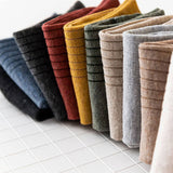 SOLID VERTICAL STRIPES BREATHABLE ANKLE SOCKS_CWMS032