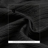 Solid Color Pleated Straight Leg Casual Pants