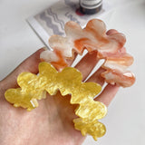 Wavy Flower Acetate Hair Claw, Simple Fresh Clip_Cwaha1328