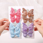 3D GRADIENT GLITTER BOW BABY HAIR CLIP_CWAHA6755