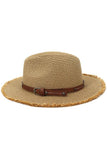 BELT BAND TRENDY STRAW HAT_CWAH108