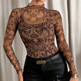 SEXY LEOPARD PRINT MESH FITTED T SHIRT_CWTBLL3423